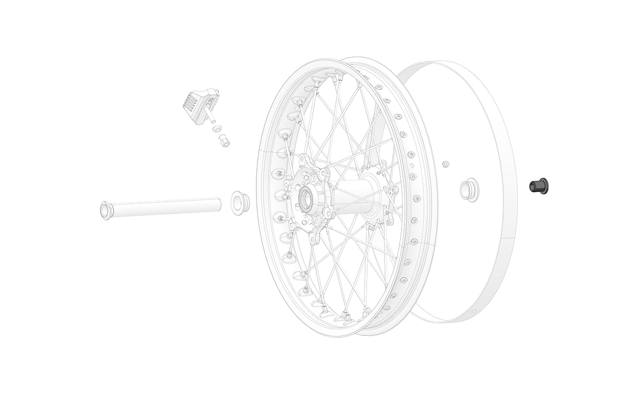 Stark Future Rear wheel shaft lock nut