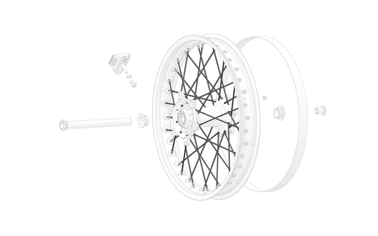 Stark Future Rear wheel spokes for 19"
