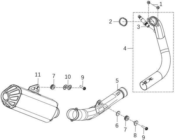 450 Rally EX – Exhaust