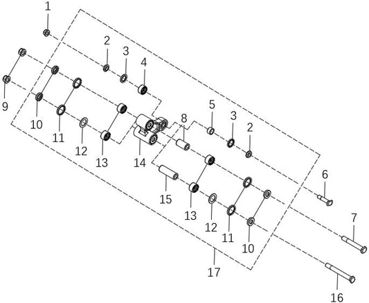 450 Rally EX – Arm Sub exploded diagram