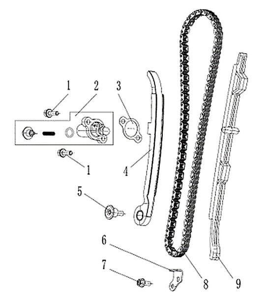 Kove 450 Rally EX timing parts diagram