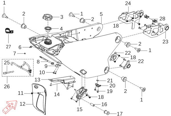 450 Rally – Rear Fuel Tank