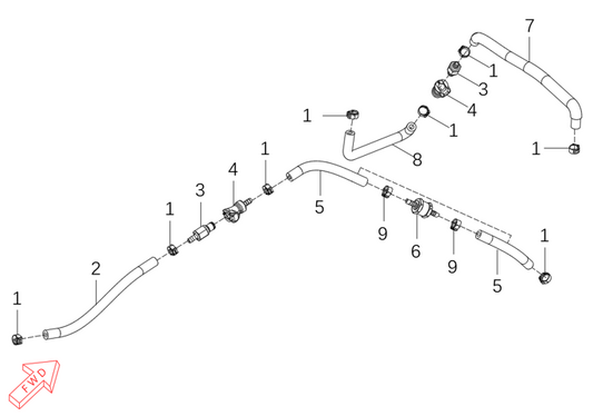 450 Rally – Evaporation Systems exploded diagram