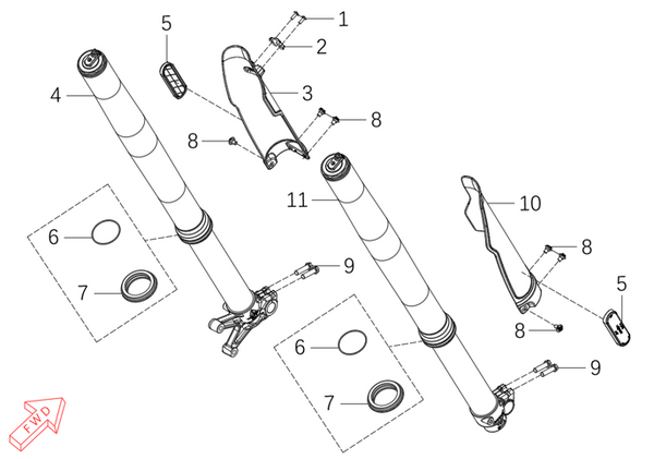 450 Rally – Front Fork