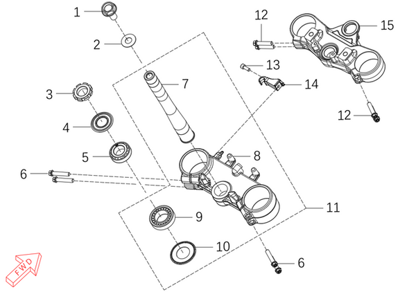 450 Rally – Steering Head