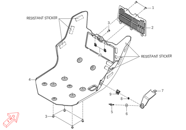 450 Rally – Lower Engine Guard