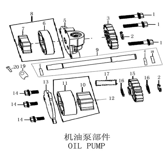 450 Rally – Oil Pump exploded diagram