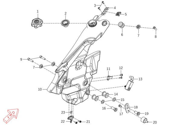 450 Rally – Front Fuel Tank-l
