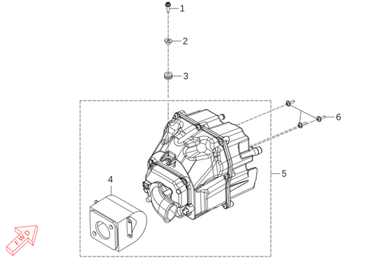 Kove 625X air cleaner parts diagram