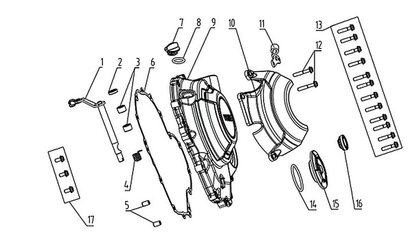 625X – Right Crankcase Cover