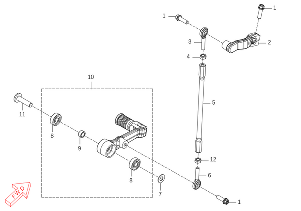 625X – Shift Shaft