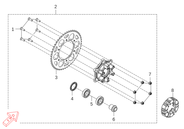 625X – Sprocket Wheel Carrier