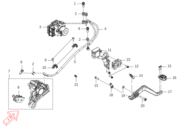 625X – Rear Brake