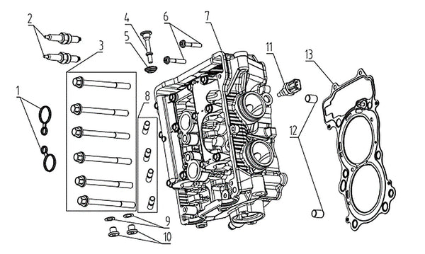 625X – Cylinder Head