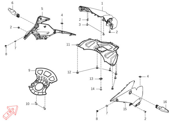 625X – Upper Fender