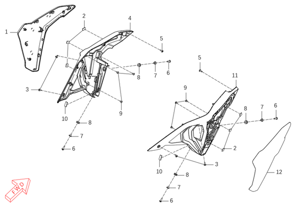 625X – Fuel Tank Lower Cover