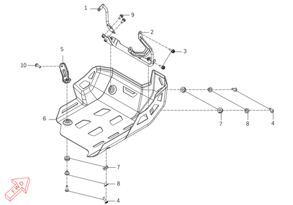 625X – Lower Engine Guard