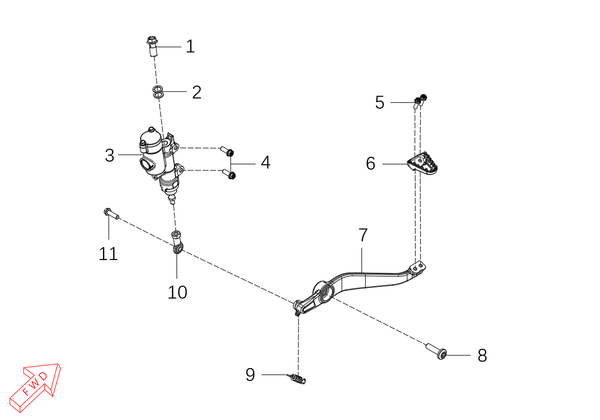 800 Rally – Rear Brake System