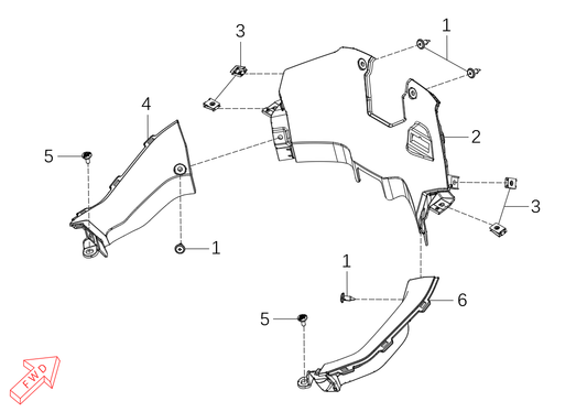 800 Rally – Meter Cover exploded diagram