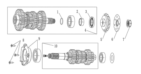 800 Rally – Main/Counter Shaft