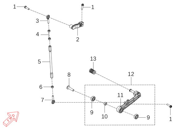 800x GT – Shift Shaft