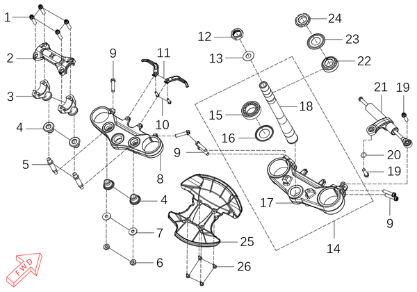 800x GT – Steering Head