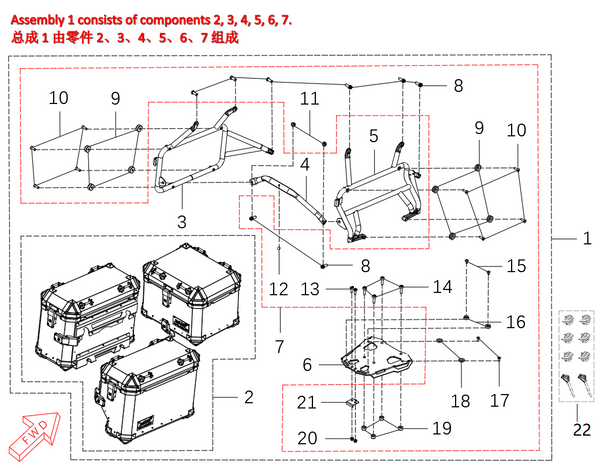 800x GT – Cases Bracket (optional)