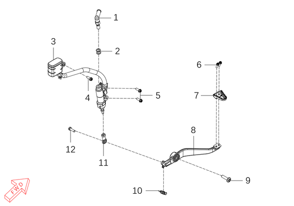 800x Pro – Rear Brake System