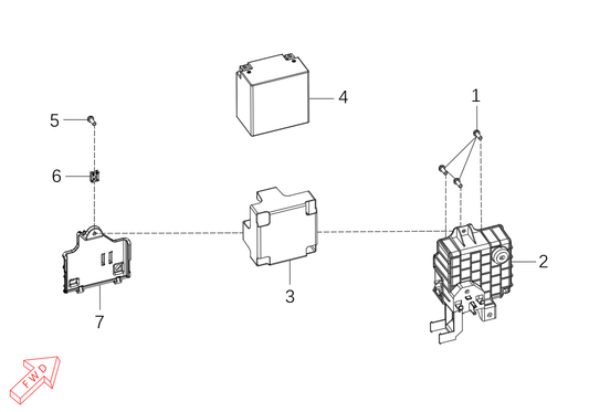800x Pro – Battery exploded diagram
