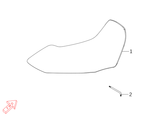 800x Pro – Seat Assy exploded diagram