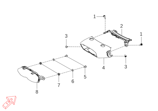 800x Pro – Rear Section exploded diagram