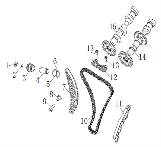 800x Pro – Timing exploded diagram