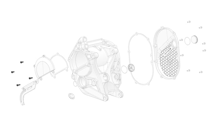M5x16 left motor cover and sprocket guard bolt