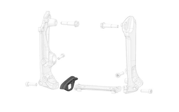 Lower front chain slider