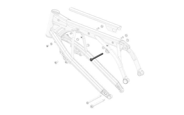 Upper frame to battery shaft