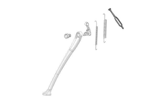 Side stand rubber strap