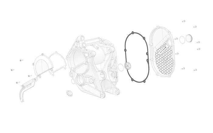 Right motor cover gasket