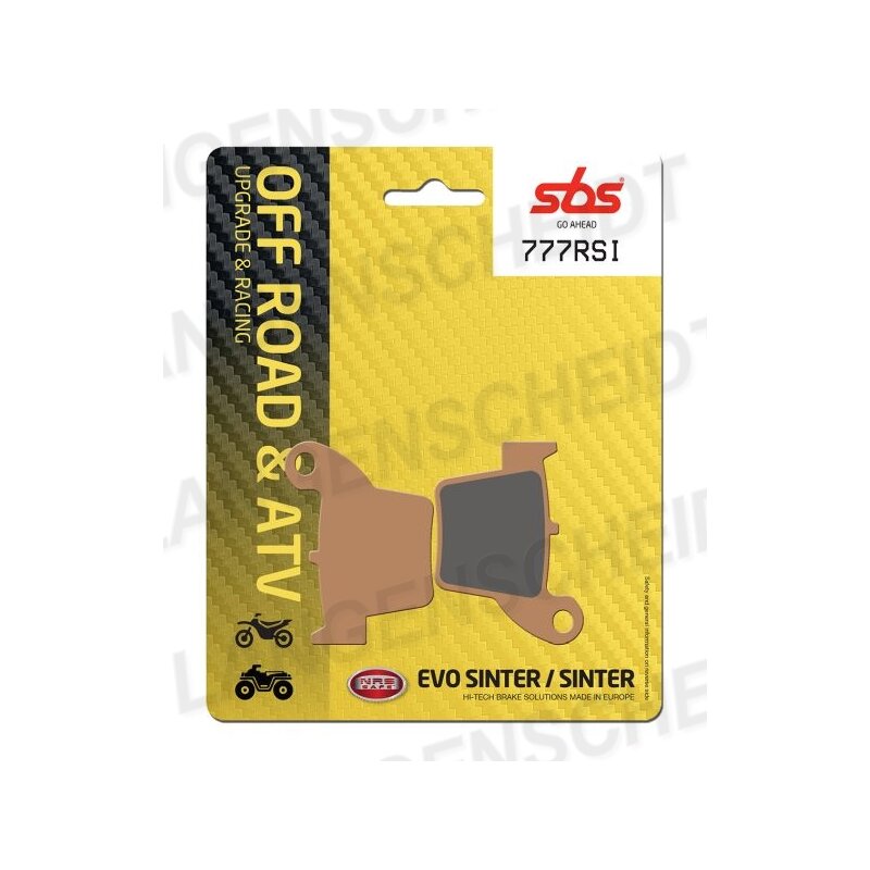 Kove 450 Rally / MX - SBS 777RSI Rear Brake Pads