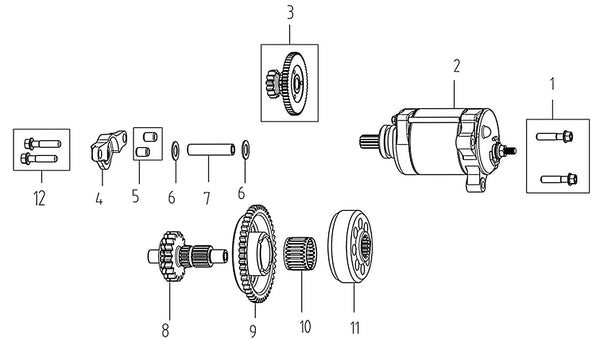 MX250 – Starter Motor