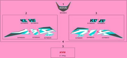 MX250 – Decal Set (green)-2025 exploded diagram