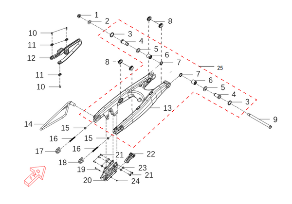 MX450 – Swing-arm