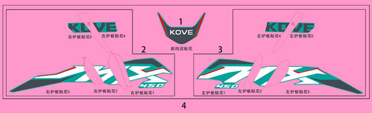 MX450 – Decal Set (green) exploded diagram