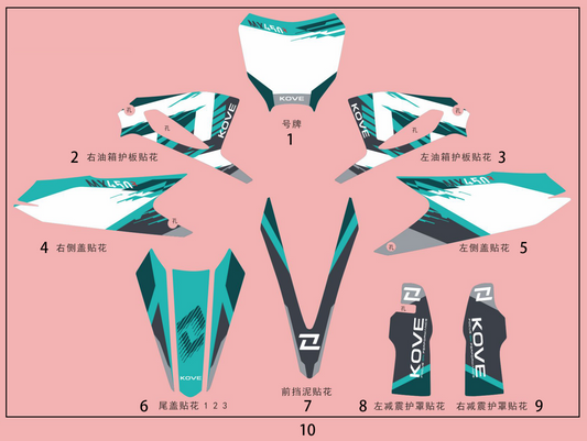 MX450 – Decal Set (green)-2025 exploded diagram