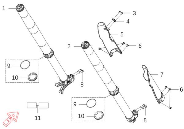 MX450 – Front Fork