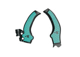 Kove 800X - R-Tech Grippy Frame Guards - Aquamarine Green & Black